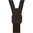 thumbnail image 2 of CTM  Coated Leather Flat Braided Suspenders with Metal Swivel Hook Ends (Men), 2 of 3