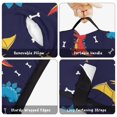thumbnail image 6 of DarkBlue Dinosaurs Pattern Teens Toddler Nap Mat with Pillow, Sleeping Mat Bag for Preschool Daycare 59"x22", 6 of 6