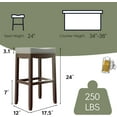 Counter Height Bar Stools 24 Inch Barstools for Kitchen Island