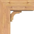 thumbnail image 3 of Ekena Millwork 7 1/2"W x 18"D x 18"H Merced Block Smooth Bracket w/ Offset Brace, Western Red Cedar, 3 of 25