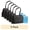Black, variant on Fit & Fresh Copley Large Reusable Insulated Lunch Bag for Women with XL Slim Ice, in Thin Gray Stripe