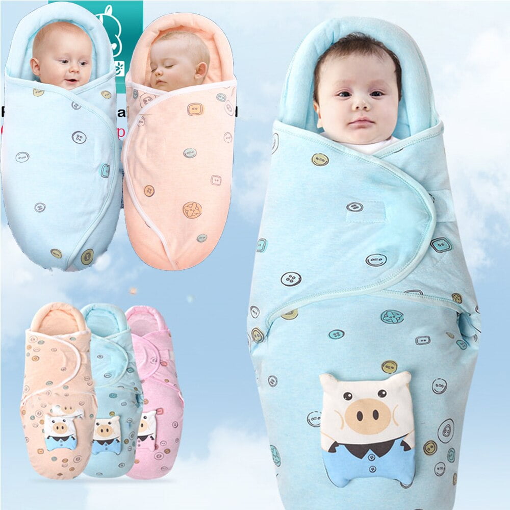 1pc Newborn Infant Baby Sleeping Bags Soft Cotton Swaddle Wrap Blanket Protective Sleeping Bag 30 60cm Walmart