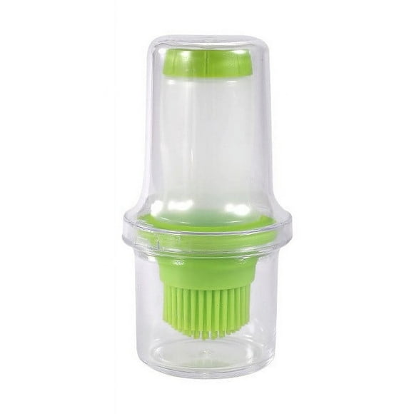Food Grade Oil Bottle With Lid and Brush 12.7 cm x 6.4 cm High-Temperature Resistant Squeeze Bottle for BBQ Grilling and Baking