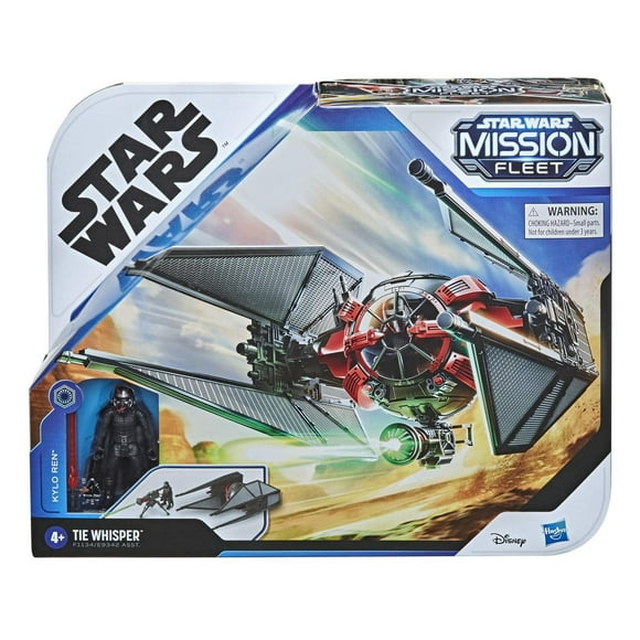 Star Wars Mission Fleet, TIE Whisper, figurine Kylo Ren de 6 cm et véhicule, pour enfants, dès 4 ans