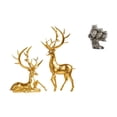 thumbnail image 1 of Estatua de escultura de ciervo,Estatuas de ciervos en pareja para decorar la entrada del hogar.,Figuras de búho,Figuras de búho,animales artificiales,artesanías,decoración del hogar,Figura, 1 of 8
