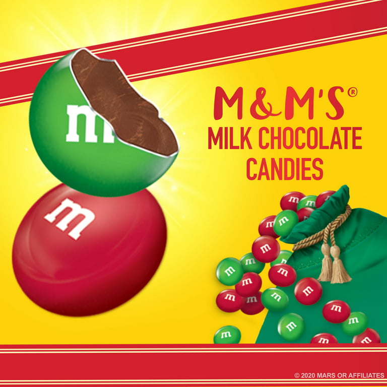 M&M's Christmas Milk Chocolate Candy Bag - 10 oz