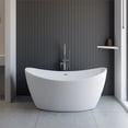 thumbnail image 2 of A&E Bath and Shower Valleyview 59" Plastic Bathtub with Adjustable Legs in White, 2 of 5