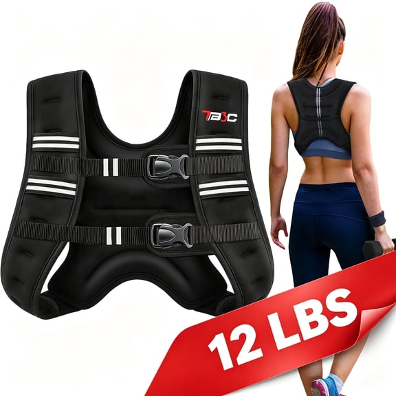 TB3C Weighted Vest Woman, 12lb Womens Weight Vest for Walking, 8lb/12lb/16lb/20lb