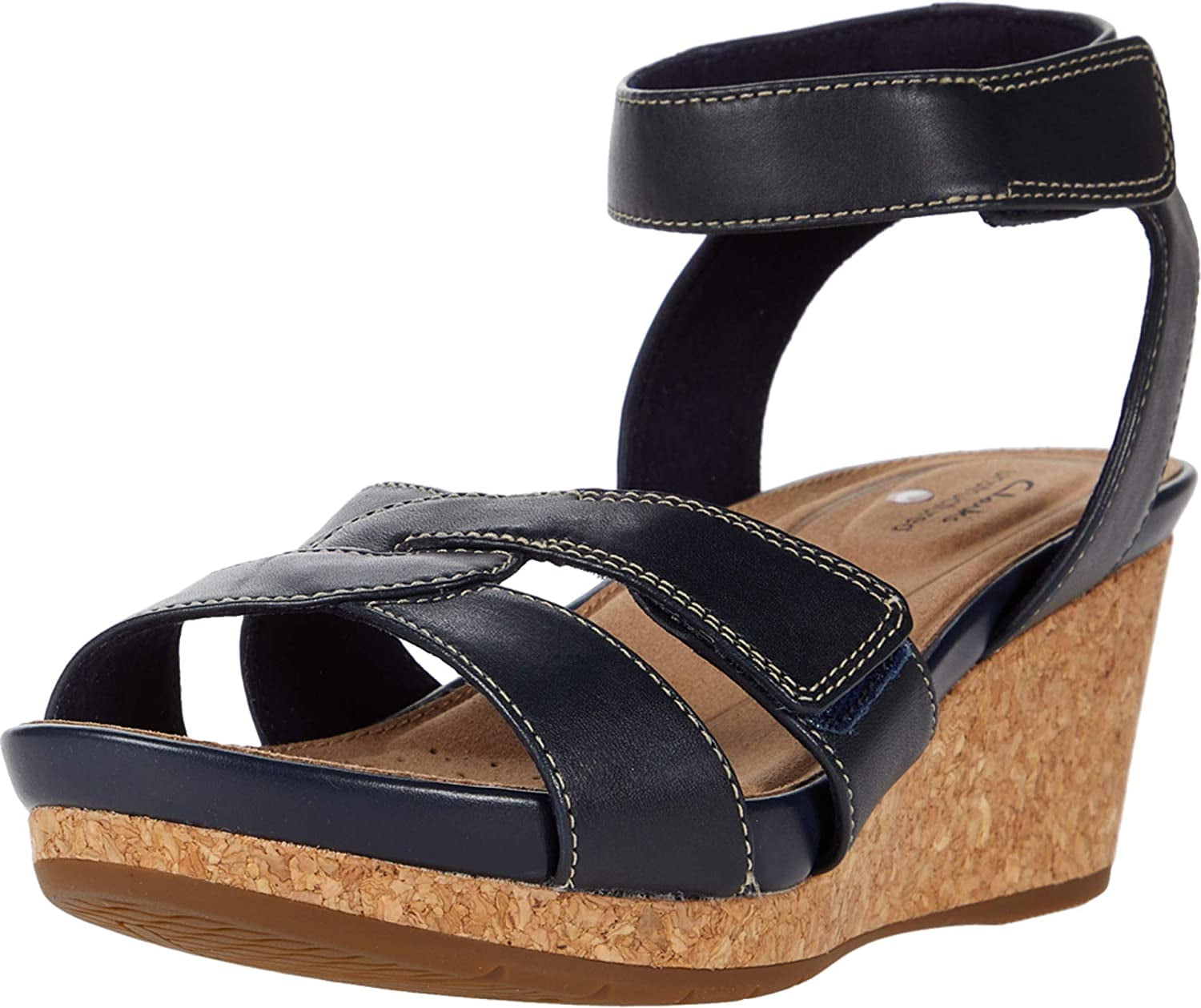 clarks women's un capri strap wedge sandal
