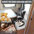 thumbnail image 4 of SCRAWLGOD 6 Pcs Camper Cushion Cover Elastic RV Seat Cover Loveseat Sofa Chair Slipcover for RV Decor, 2 Pillowcase, 2 Backrest, 2 Bench Replacement, Black Horse Ink Splatter, 4 of 8