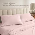 thumbnail image 4 of Bare Home Percale Weave Pillowcase Set - Organic Cotton - Standard, Dusty Pink, 4 of 8