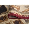 thumbnail image 6 of Nature Novelty 5' x 7' Red and Ivory Polypropylene Indoor Area Rug, 6 of 9