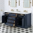 thumbnail image 4 of Water Creation Palace 72" Wood Double Bathroom Vanity in Monarch Blue/Gold, 4 of 11