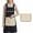 Black, variant on HonorHut Kitchen Cooking Apron Cross Back Apron with 2 Detachable Towel Soft Taslon Fabric Pinafore Letter Print for Pinny Baking Painting Gardening Green