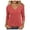 Watermelon Red, variant on Rollbacks & More GaThRRgYP Womens Workout Tops Long Sleeve Tee Shirts,Women's Summer Solid Color Quarter Sleeve Temperament V-neck Pullover Top Army Green M