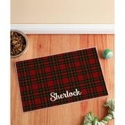 Angle View: Personalized Pet Placemat - Christmas Plaid Design