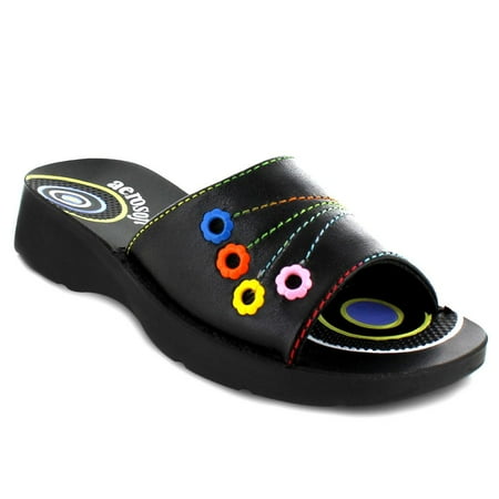 

Aerosoft Fiho Durable Midfoot Strap Cute Girls Slide Sandals