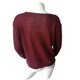 thumbnail image 3 of Suéter de cuello en V de gran tamaño fuera del hombro Slouchy manga larga suéter de color sólido para mujeres vino rojo S, 3 of 5
