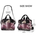 thumbnail image 3 of DIXRUYEE Lunch Bag Double Deck Lunch Tote Bag Fashion Pink Cup with Whipped Cream Printed, 3 of 6