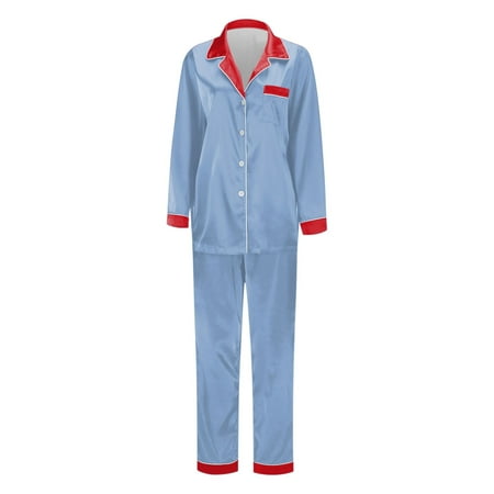 HUITKMM Christmas Pajamas Family Matching Pajamas Long Sleeve Silk Like Sleepwear For Parents And Kids Holiday Festive Loungewear Outfit Daughter Son Father Comfy Homewear For Mom