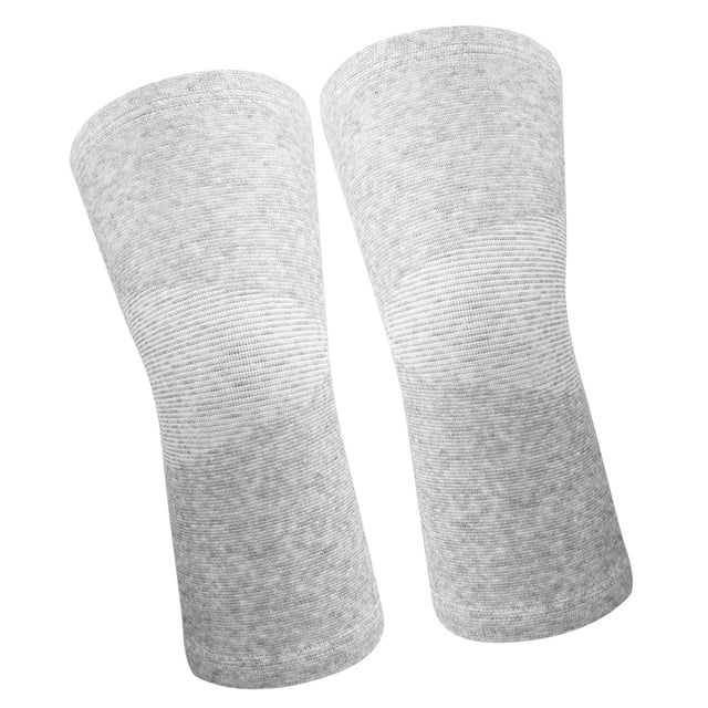 1 Par De Protector De Rodilla De Fibra De Carbono De Bambú, Guardián Cálido, Manga Elástica Para El Esguince Y El Del Dolor De Tensión Con Compresión Cómoda,