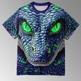 thumbnail image 4 of Luwomo T Shirt for Mens Summer Oversized 3D Snake Print Short Sleeve Crewneck Tee Regular Tops, 4 of 4