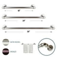 thumbnail image 2 of Contemporary Home Living 30" Silver Contemporary Industrial Pipe Towel Rack, 2 of 2