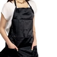 thumbnail image 2 of Betty Dain Creations Adjustable Satin Stylist Apron, BLACK, 2 of 4