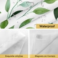 thumbnail image 4 of Spring Plant No Hooks Shower Curtain with Snap-in Liner Vintage Watercolors Gradient Sage Green Leaves Shower Curtains for Bathroom, Waterproof, Easy Install, Washable 72"x78", 4 of 9