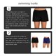 thumbnail image 5 of Soidarity Traje de baño Ajustable Sólido Cordón Banda Fácil de combinar Moda Diseño de cuatro esquinas Frío Casual Pantalones cortos suaves Traje de Deportes acuáticos Negro L Soidarity OD020168-03B, 5 of 6