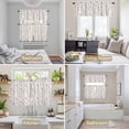 thumbnail image 6 of Flowers Birds Kitchen Curtains Sets for Windows 36 Inch Length, Farmhouse Botanical Floral Branches Plants Rod Pocket Window Treatments Tier Curtains and Valances Set for Bedroom/Bathroom, 6 of 8