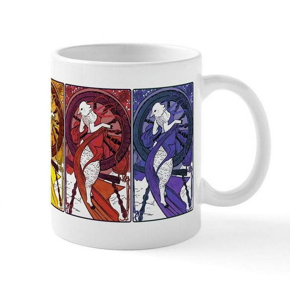 CafePress - Dancing Sheep Mug - 11 oz Ceramic Mug - Novelty Coffee Tea Cup