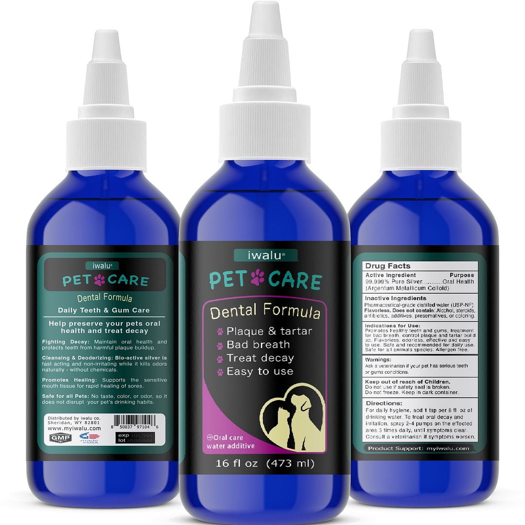 Natural Pet Dental Care Solution Pet Water Additive Best Dog Breath