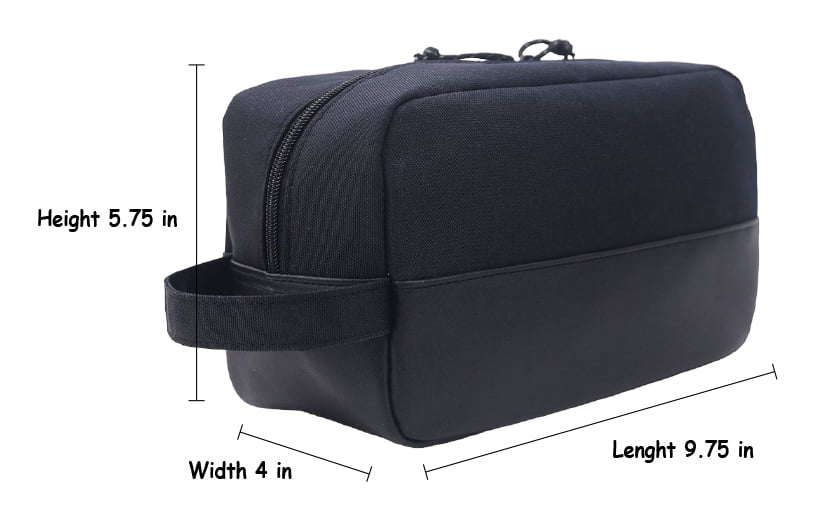 (3 pack) Red Stone Sporty Men's Kit, Dopp/Travel Kit, Black, 1 Count