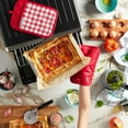 thumbnail image 7 of KitchenAid Gingham Pot Holder 2-Pack Set, Passion Red, 7"x10", 7 of 7
