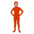 thumbnail image 3 of CUZIBR Girls Jumpsuits One-Piece Solid Color Romper Jumpsuit Performance Stage Show Bodysuit Tight Fitting Breathable Comfy Activity Wear,Red1,5-6 Years, 3 of 3
