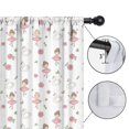 thumbnail image 4 of Blackout Kids Curtains,White Ballerina Swan Pattern Childrens Insulated Curtains Set Of 2,Bedroom Essentials,Toddler Room Decor 42"x54", 4 of 5