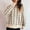 Beige, variant on Women's Plaid Knit Cardigan Zip Up Round Neck Sweater Jacket Casual Fall Winter Outerwear Khaki Women Top