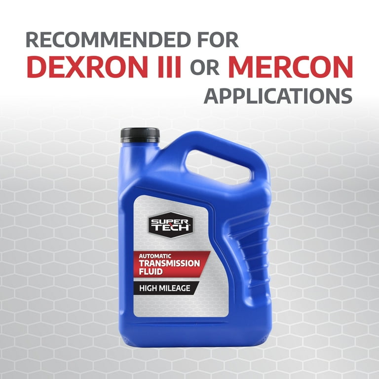 Super Tech High Mileage Automatic Transmission Fluid 1 Gallon for