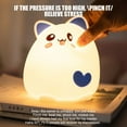 thumbnail image 3 of AMERTEER Night Lights Cute Cat Silicone Lamp Rechargeable Bedside Baby Nursery Lamp with Multi-Color Tap Control USB Cable, 3 of 7