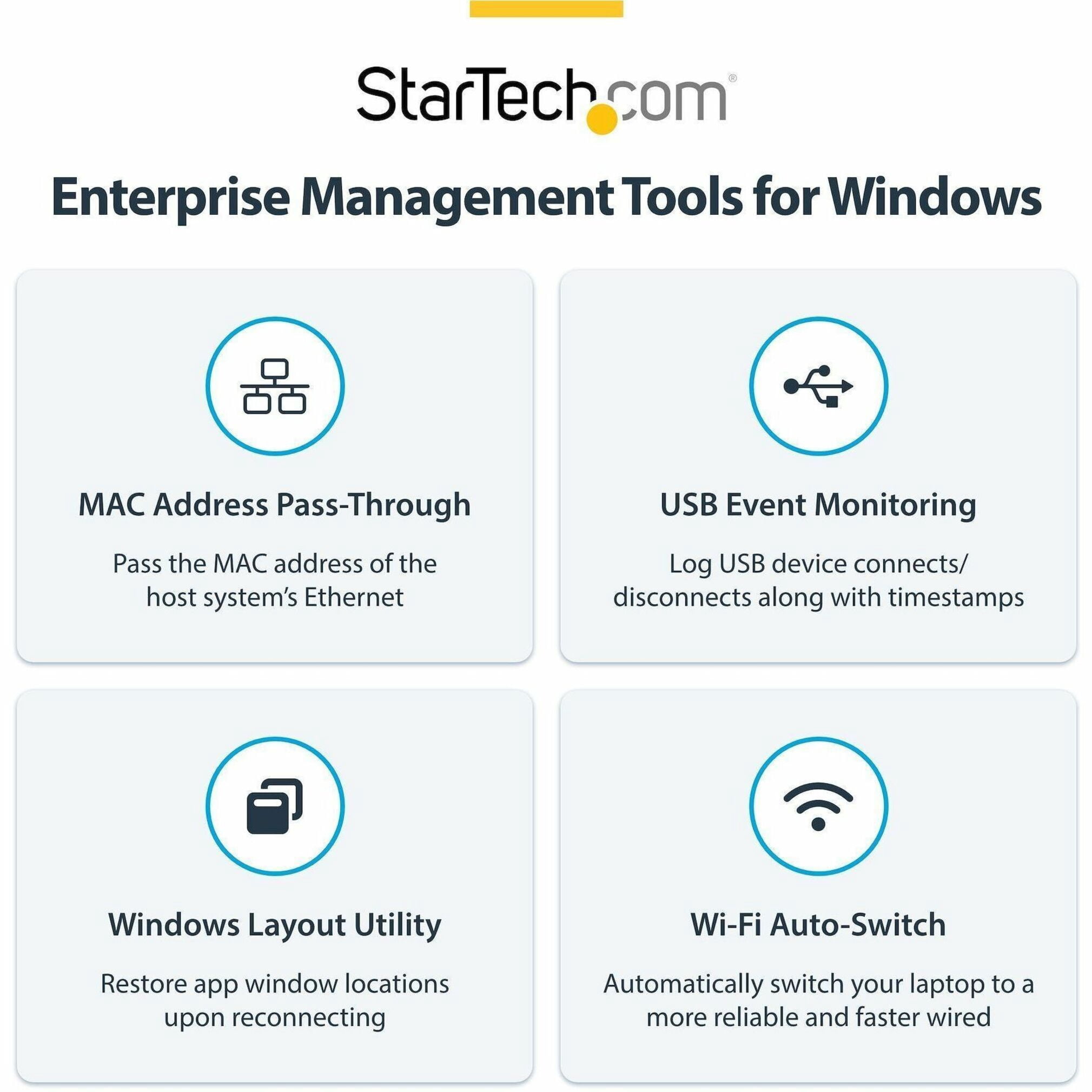 StarTech Thunderbolt 5 Docking Station - DP/HDMI - Triple Monitor Dock up to 4K 144Hz or Dual 8K 60Hz - 5x USB Ports -140W Laptop Charging  215N-TB5USB4DOCK