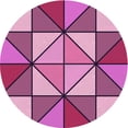 thumbnail image 1 of Ahgly Company Indoor Round Patterned Medium Violet Red Pink Area Rugs, 6' Round, 1 of 6