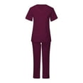 thumbnail image 3 of Women's Scrub Uniform Sets, Nurse Scrubs Uniform Womens Sets Plus Size,Womens Jogger Scrubs,Women's Stretch V Neck Nurse Uniform Scrub Sets Top and Pants Set ,Protective Clothing Scrubs for Women, 3 of 6