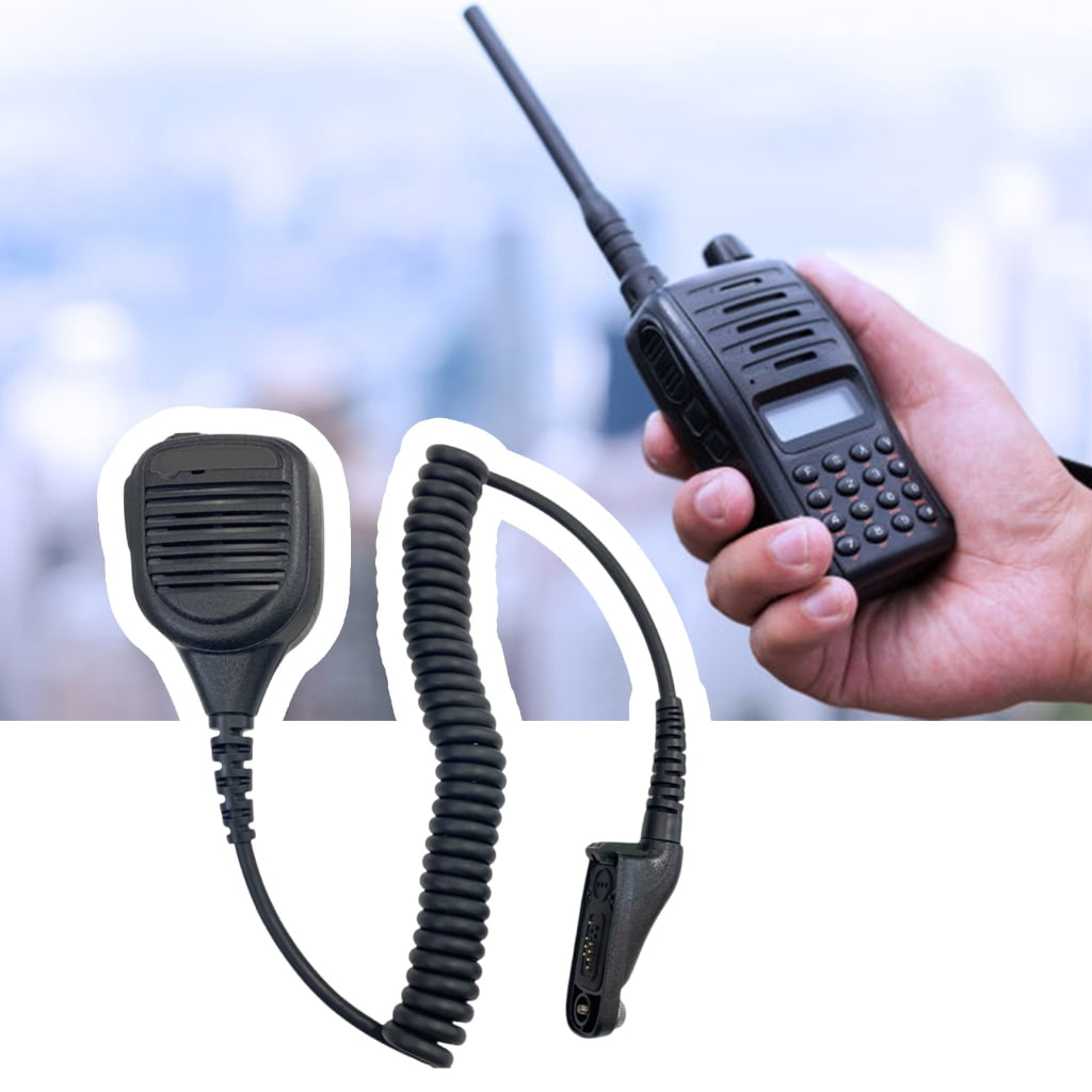 JZROCKER High Sensitivity Speakers Microphone with volumes Control Heavy Duty Handheld Speakers Mic for XIR P8668 GP328D
