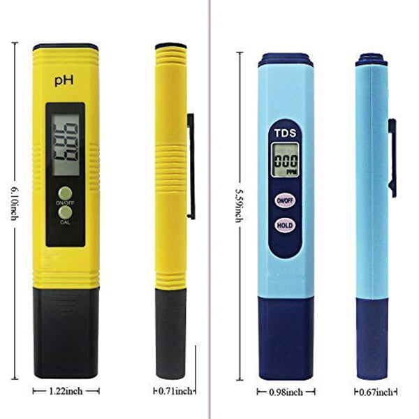 Water Quality Test Meter,Ph Meter Tds Meter 2 in 1 Kit with 0-14.00Ph and 0 I2N3 