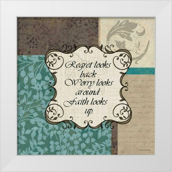 Phillips, Anita 26x26 White Modern Wood Framed Museum Art Print Titled - Faith