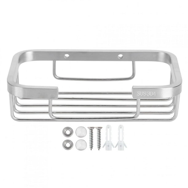 Caja organizadora de jabón de pared de acero inoxidable 304, accesorio para baño y baño
