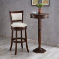 thumbnail image 2 of ZXNYH Swivel Pub Height Barstool 29 Inch Seat Height Black Set of 1, 2 of 8