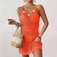 thumbnail image 3 of Summer Crochet Hollow Out Knit Beach Bathing Suit Swim Cover Ups Cruise Outfits Vacation Dresses For Women 2025 Swimsuit Cover Ups Women Toddler Cover up Dress Cover up Womens Cover up Cardigan Long, 3 of 4