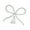 Silver, variant on Zeiwohndc Premium Christmas Tree Crowns Metal Bowknot Ornament Multipurpose Festival Accent